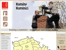 Tablet Screenshot of kominy-kominici.cz